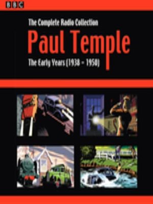 cover image of Paul Temple, The Complete Radio Collection, Volume 1